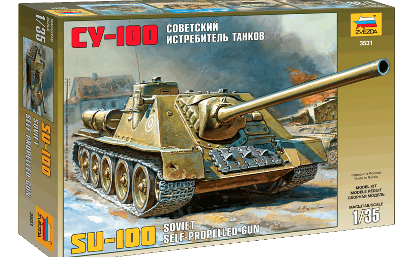 3531 Звезда 1:35 ПТ-САУ СУ-100