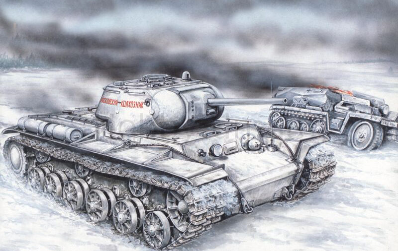 35100 Тяжелый танк КВ-1С  1:35 Восточный Экспресс