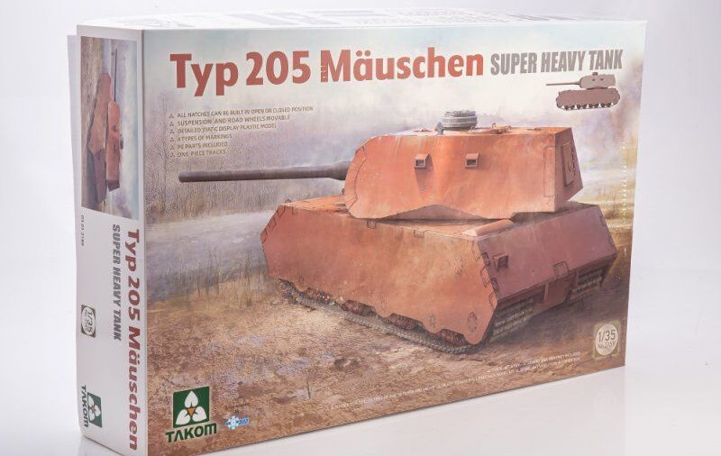 2159 Takom 1/35 Супертяжелый танк Typ 205 Mauschen